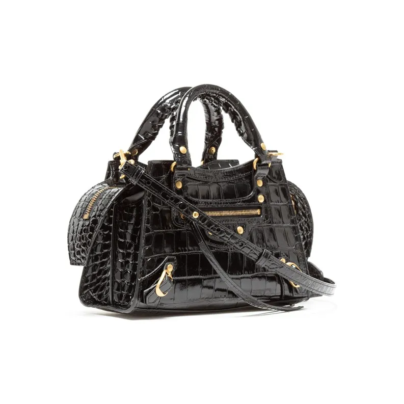 Balenciaga Leather Biker Bag, Handbag, Shoulder Bag, Crossbody Bag Mini Women's Black-1