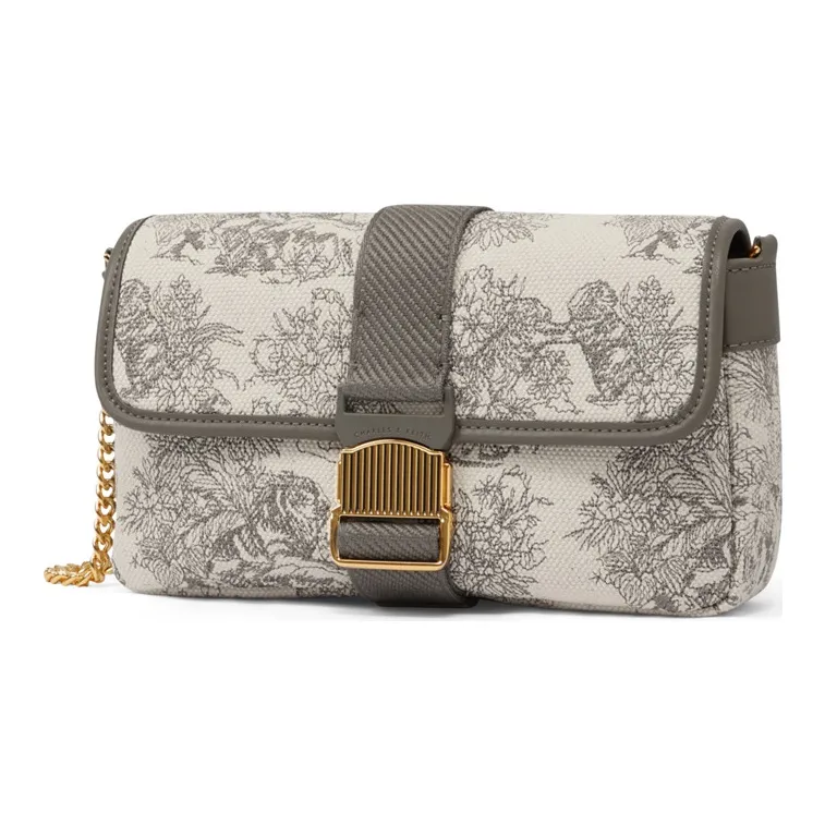 CHARLES&KEITH Embroidery Small Square Bag Shoulder Bag Regular Women's Multicolor-1