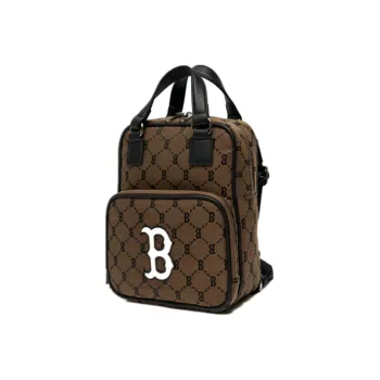 MLB Monogram Collection Polyester Portable Backpack Mini Unisex Coffee