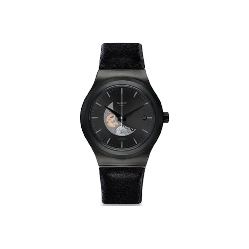 SWATCH Sistem51 Irony Series Mechanical Watch YIB404 Black
