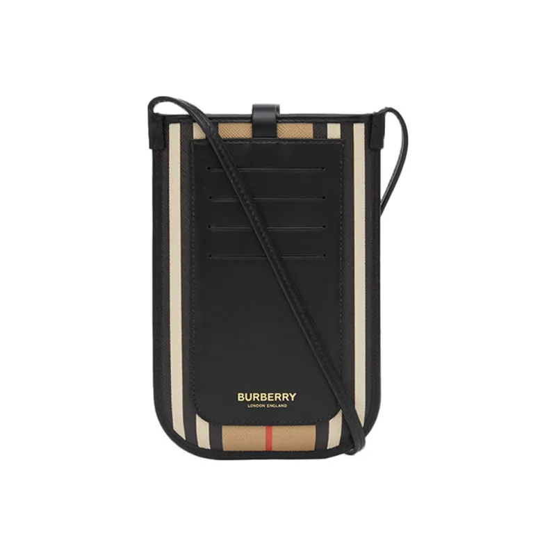 Burberry Eco Friendly Canvas Canvas Bag Cell Phone Pouch Regular Unisex Archive Beige-2