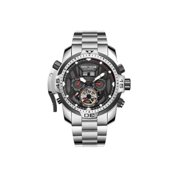 REEF TIGER Transformer Collection Automatic Mechanical Movement Watch Men's Watches Black Dial RGA3532-GBHR