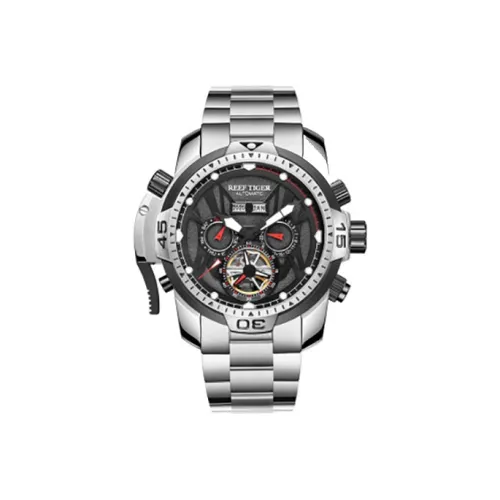 REEF TIGER Transformer Collection Automatic Mechanical Movement Watch Men's Watches Black Dial RGA3532-GBHR