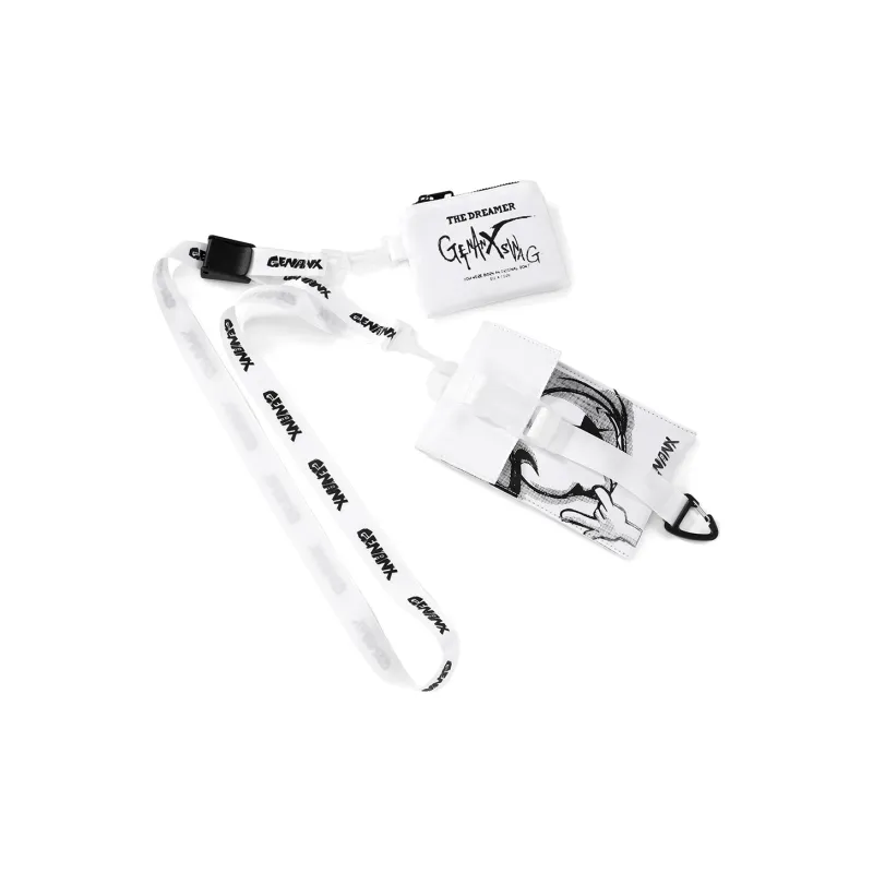 GENANX Polyester Combo Bag Card Holder Regular Unisex Black/White-3