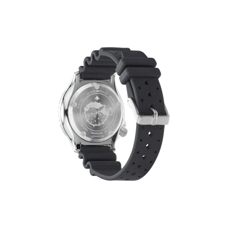 CITIZEN PROMASTER Series Mechanical Movement Rubber Strap Watch Men's Watches White Dial NY0118 11A-1
