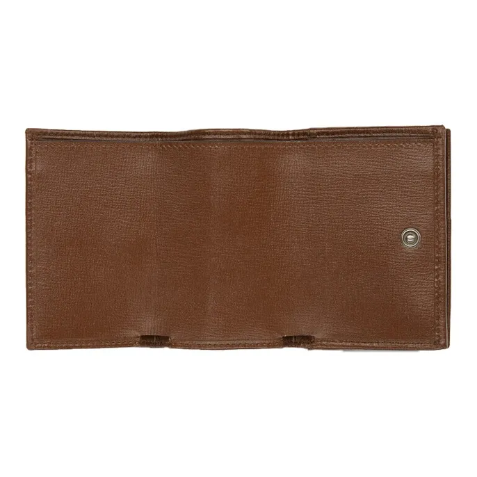 GUCCI Fall Winter Balenciaga Collaboration Canvas Wallet Coin Purse Unisex Ebony/Brown-3