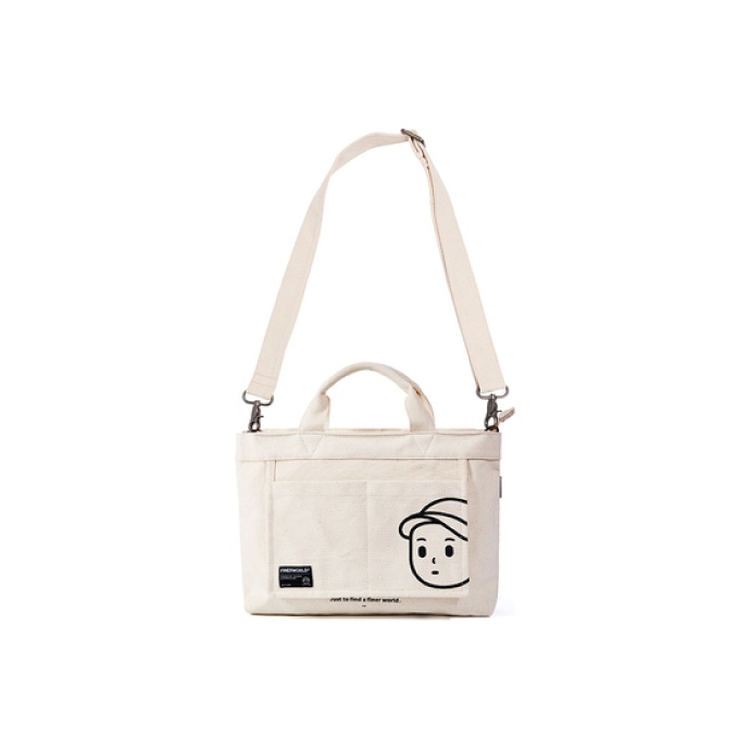 【PORTERNA】Witten Square Shoulder Bag C°BANNER Crossbody Bags Ecru - POIZON