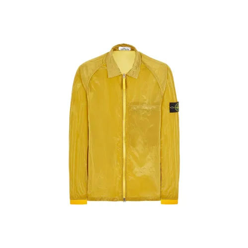 STONE ISLAND Jackets Men Yellow