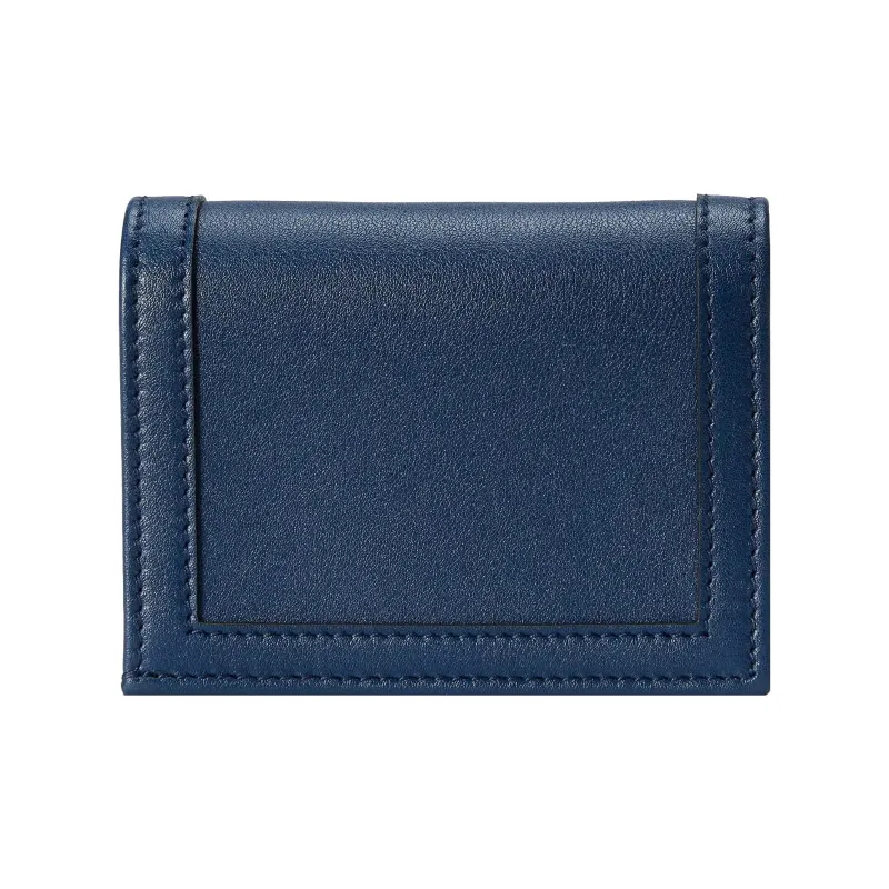 GUCCI Diana Leather Card Holder, Wallet Women's Blue-5