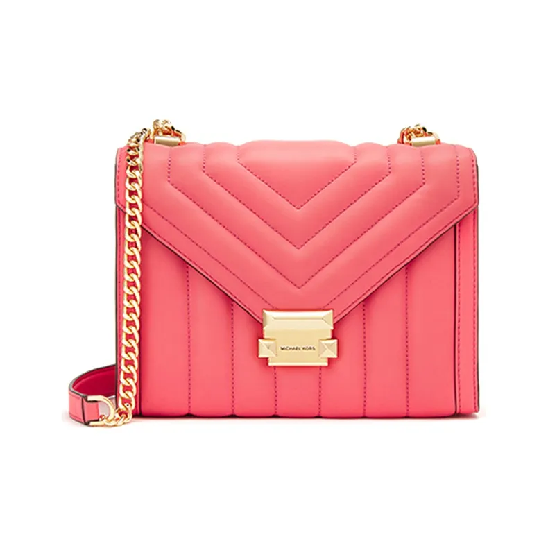 MICHAEL KORS Sheepskin Envelope Bag, Shoulder Bag, Crossbody Bag Tubas Women's Rose Tea Pink-0