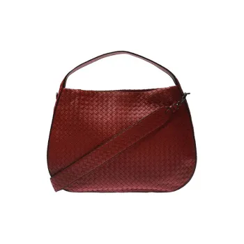 Bottega Veneta Sheepskin One Shoulder Handbags Women's Red