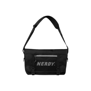 NERDY Polyester Messenger Bag Shoulder Bag Crossbody Bag Regular Unisex Purple/Black
