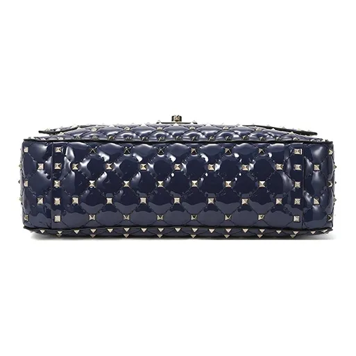 Valentino Valentino Luggage Collection Cow Leather Handbag Crossbody Bag Shoulder Bag Women's Blue-2
