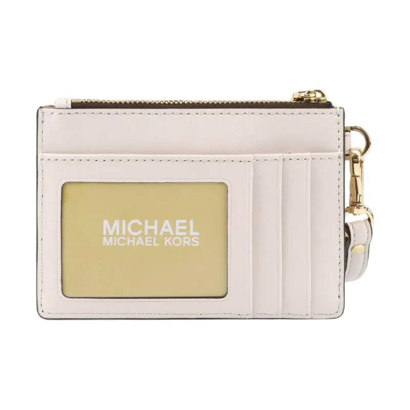 MICHAEL KORS Jet Set Leather Card Holder Wallet Mini Women's Monogram Dark Brown Base-2