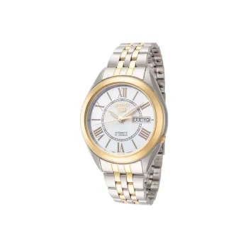 SEIKO Automatic Mechanical Movement Stainless Steel Strap Watch 34mm Men's Watch White Dial