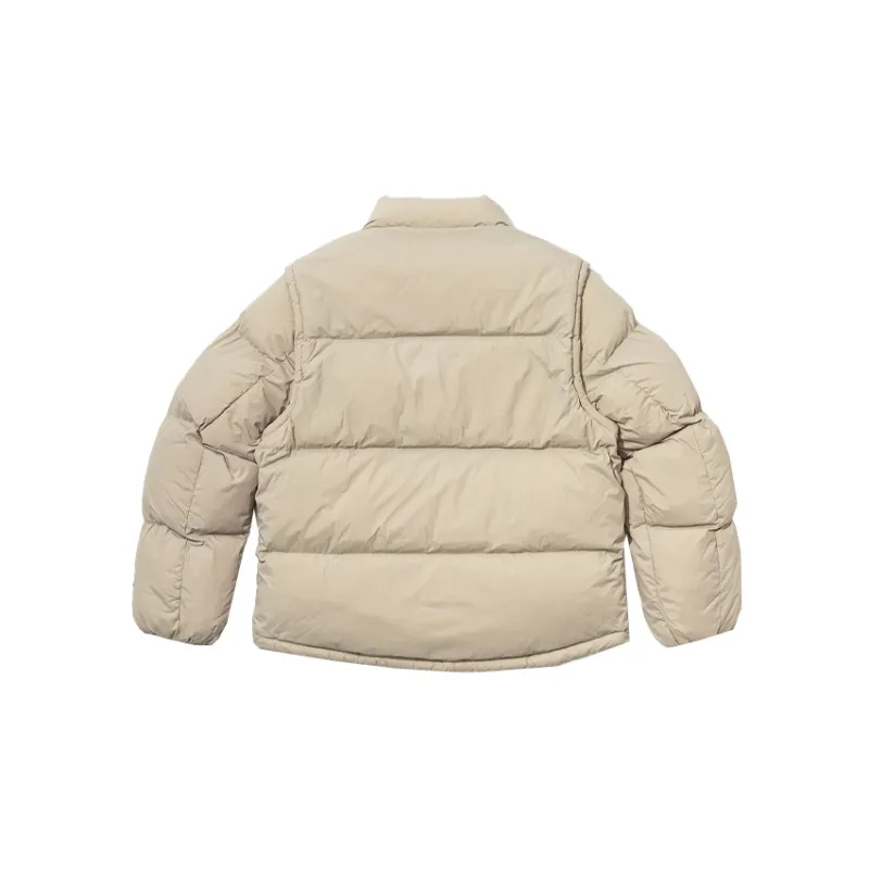 New Era Puffer Jacket Men's Beige-1