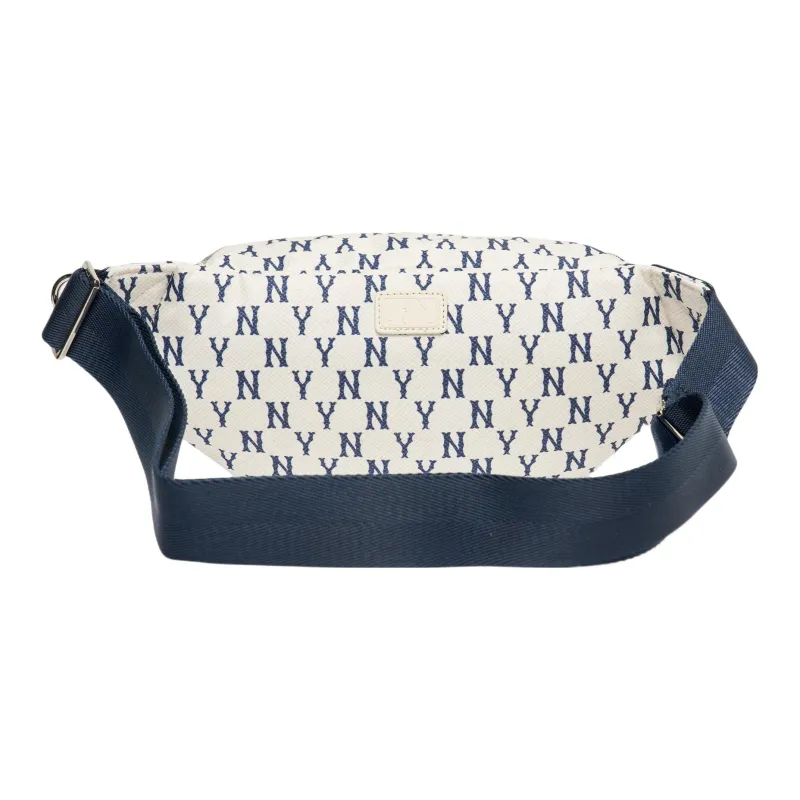 MLB Monogram Collection Polyester Combo Bag One Shoulder Crossbody Fanny Pack Regular Unisex Cream White-2