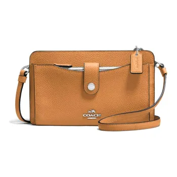 COACH Noa Pop Up Leather One Shoulder Handheld Crossbody Bag Women's Brown