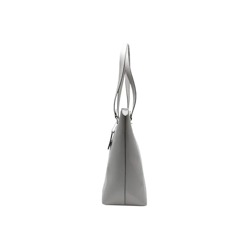 COACH Gallery Leather Tote Bag Shopping Bag Women's Gray-4