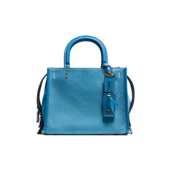 COACH Rogue Lambskin Lady Dior Bag Handbag, Crossbody Bag Medium Size Women's Denim