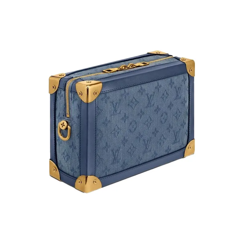 LOUIS VUITTON Soft Trunk Monogram Denim Blue-1