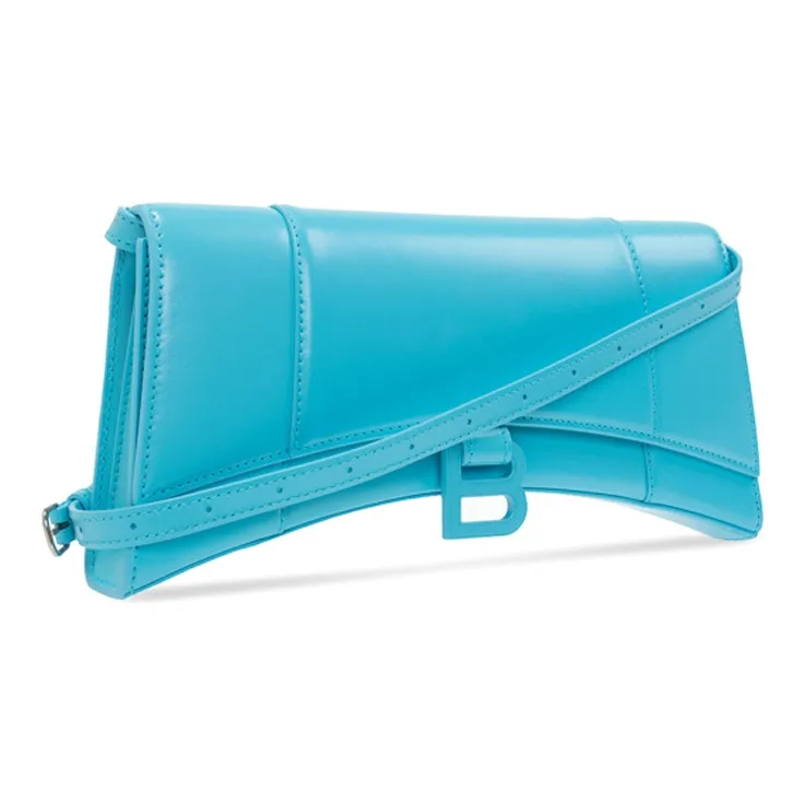 Balenciaga Hourglass Calfskin Hourglass Bag Shoulder Bag Crossbody Bag Women's Blue-1