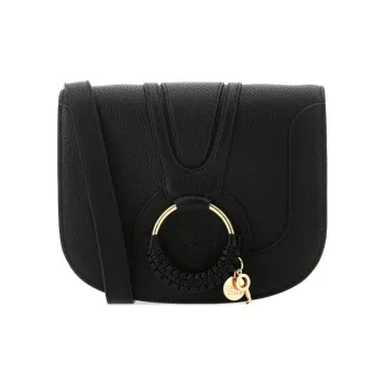 See By Chloe Grained Leather Handbag Shoulder Bags Women's Black