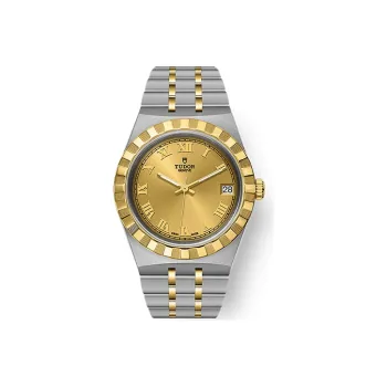 TUDOR Royal Collection Automatic Mechanical Movement Women's Watch Watch 34mm Gold Dial Steel Case Steel Strap