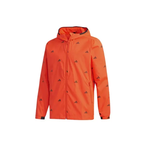 Adidas Jackets Men Red Fluorescent