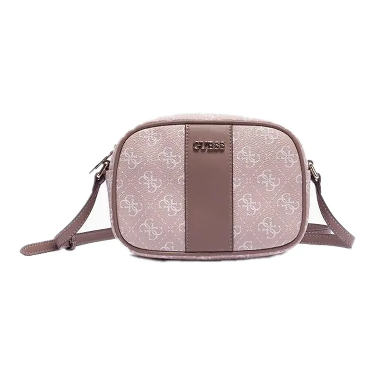 GUESS PU Leather Crossbody Bag Regular Women's Cherry Blossom Pink/Grape Gray Green-0