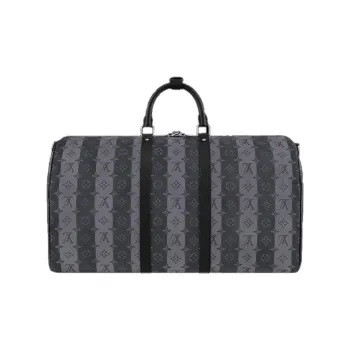 LOUIS VUITTON X Nigo Keepall Bandouliere 55 Monogram Stripes Eclipse
