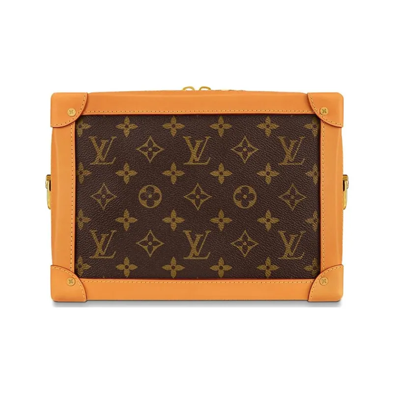 LOUIS VUITTON Soft Trunk Monogram Gold tone Brown-2