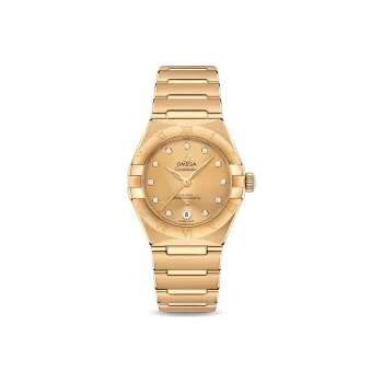 OMEGA Constellation Collection Automatic Mechanical Movement Women's Watch Watch 29mm Gold Dial Gold Watch Case