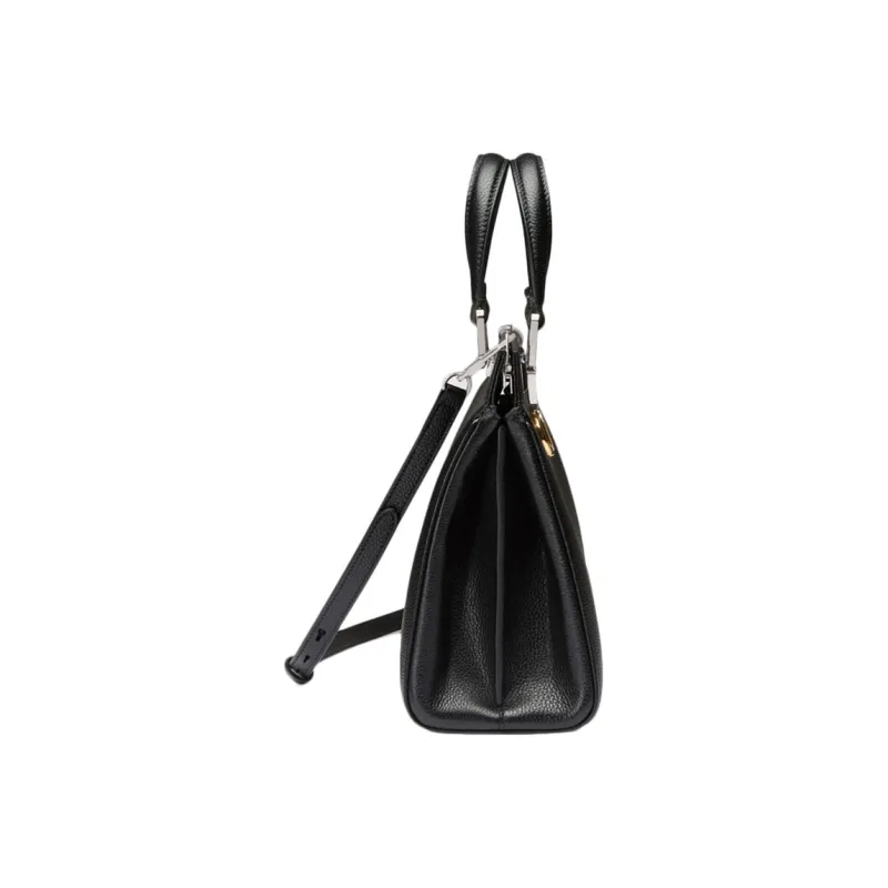 GUCCI Leather Shoulder Bag Crossbody Bag Handbag Small Size Women's Black-3