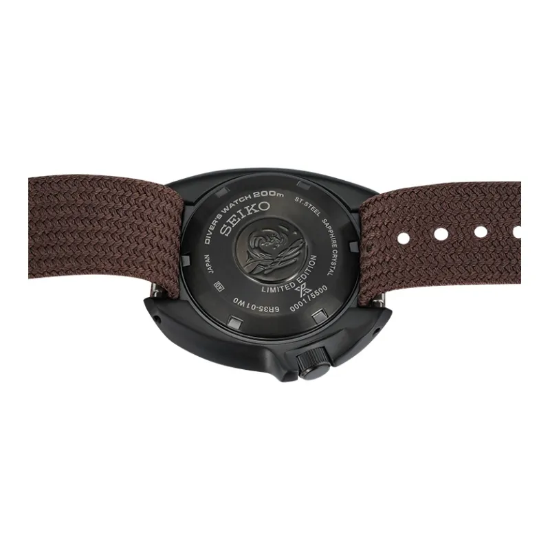 SEIKO Prospe Collection Mechanical Movement Silicone Strap Watch Men's Watches Black Dial-5