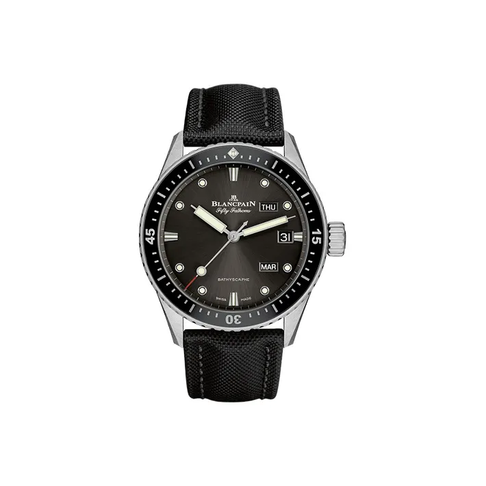 BLANCPAIN FIFTY FATHOMS Automatic Mechanical Movement Men's Watches Watch 43mm Black Dial Steel Watch Case-0