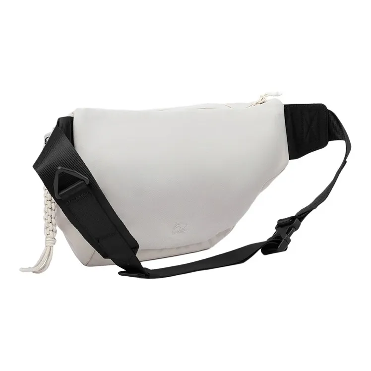 LiNing CF Journey Series Fabric Shoulder Bag Crossbody Bag Fanny Pack Regular Unisex White-2