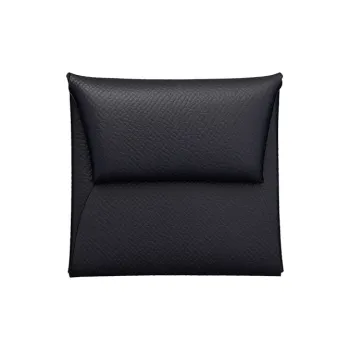 HERMES Bastia Epsom Calfskin Wallet Women's Black