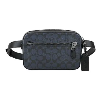 COACH Metropolitan Soft Leather Fanny Pack Men's Blue