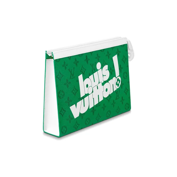 LOUIS VUITTON Pochette Voyage Mm Green Vintage-1