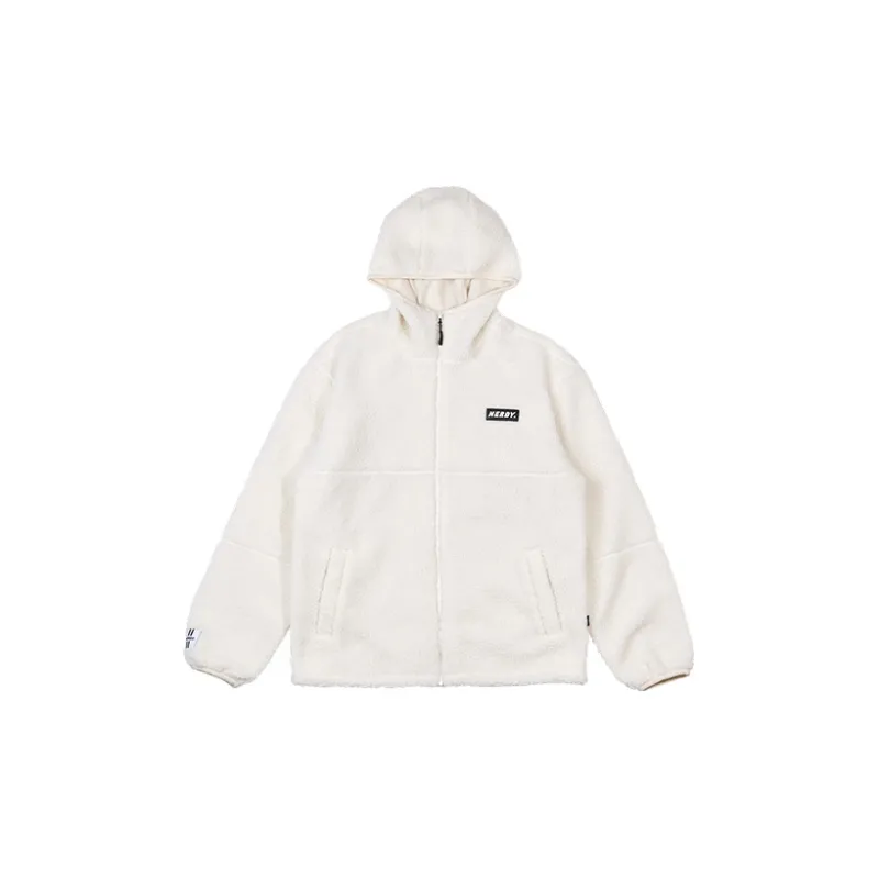NERDY FW20 Thickened Jacket Unisex White-1