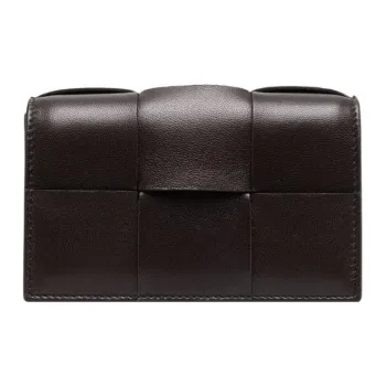 Bottega Veneta Leather Wallet Unisex Brown