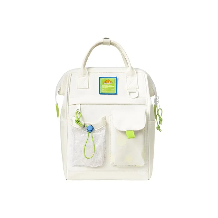 MR.ACE HOMME Polyester Portable Backpack Regular Women's White/Green-12