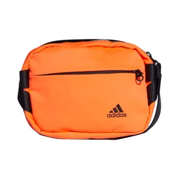 Adidas Polyester Plain Weave Fabric Fanny Pack Sling Bag Crossbody Bag Small Size Unisex Orange