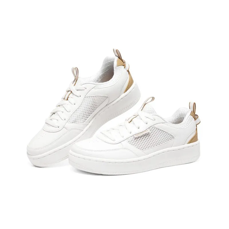 Skechers Sport Court 92 'White Brown' Women's-2