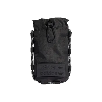 Adidas Originals Recycled Material Sports Bag Coin Purse Card Holder Shoulder Bag Unisex Black