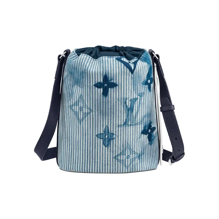 LOUIS VUITTON Sac Marin Mini Hickory Stripes Denim-2