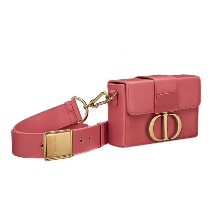 DIOR 30 Montaigne Calfskin Montaigne Bag, Box Bag, Crossbody Bag, Shoulder Bag Women's Pink-2