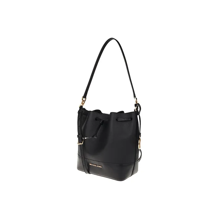 MICHAEL KORS MICHAEL KORS Handbag Collection Trista Cow Leather Shoulder Bag Medium Size Women's Black-1
