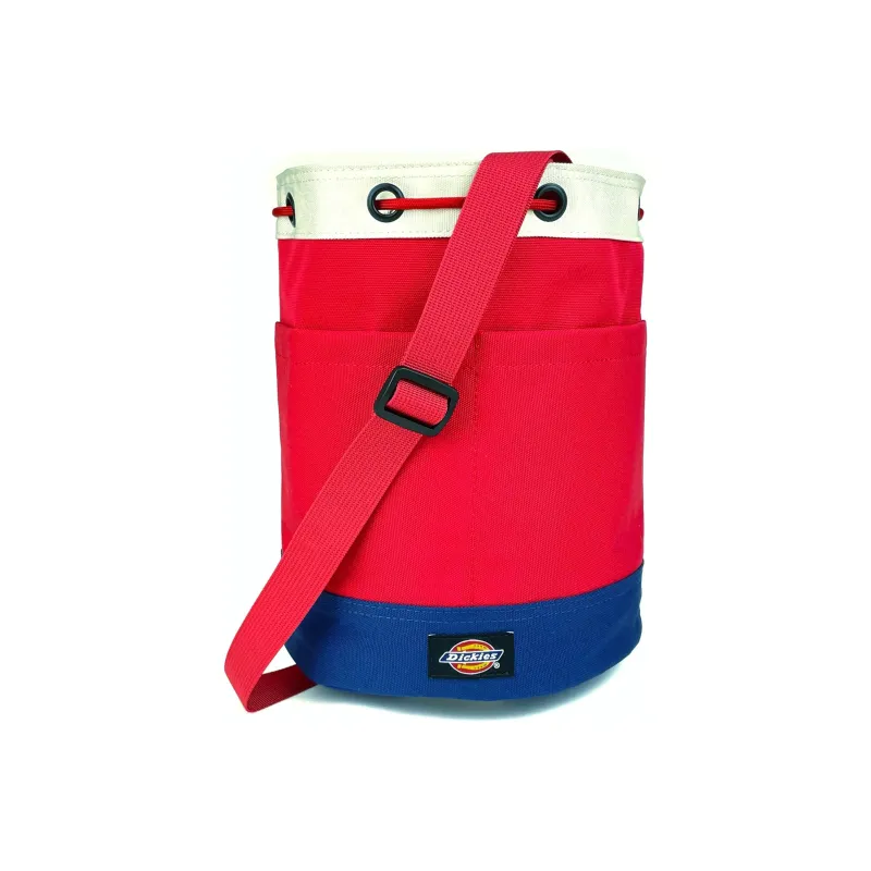 Dickies Polyester Bucket One Shoulder Handbag, Crossbody Bag Regular Unisex Red-2